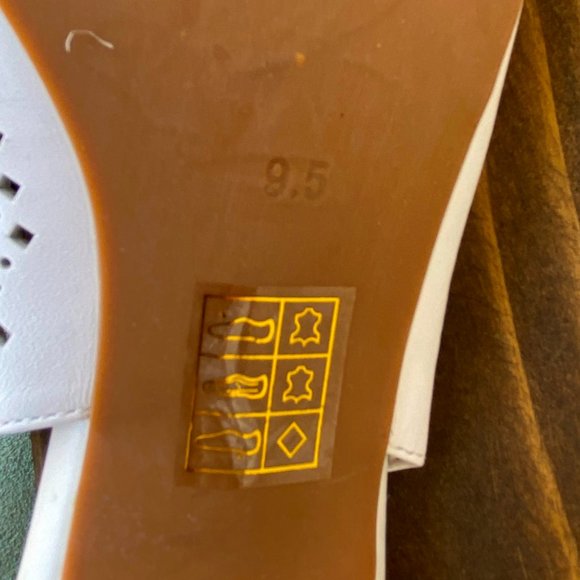 Jeffrey Campbell "Bianca" White Slingback Sculptural Heel Sz 9.5 - Picture 5 of 6